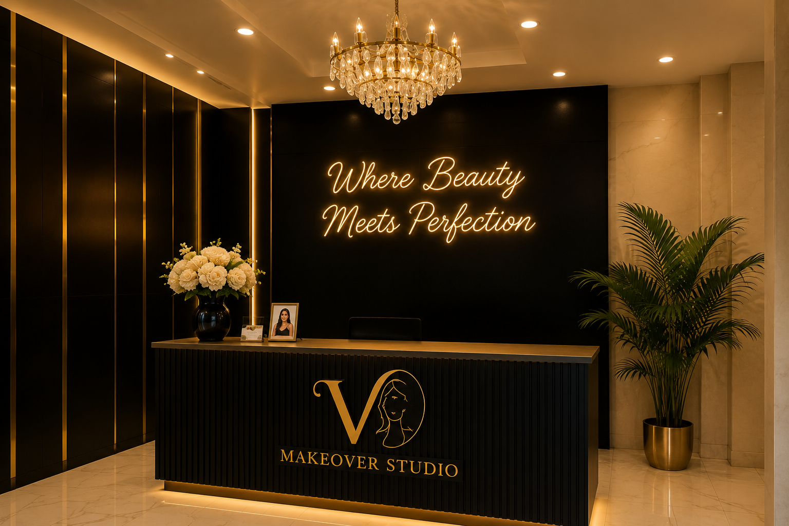 V Makeover Studio Vanity Area