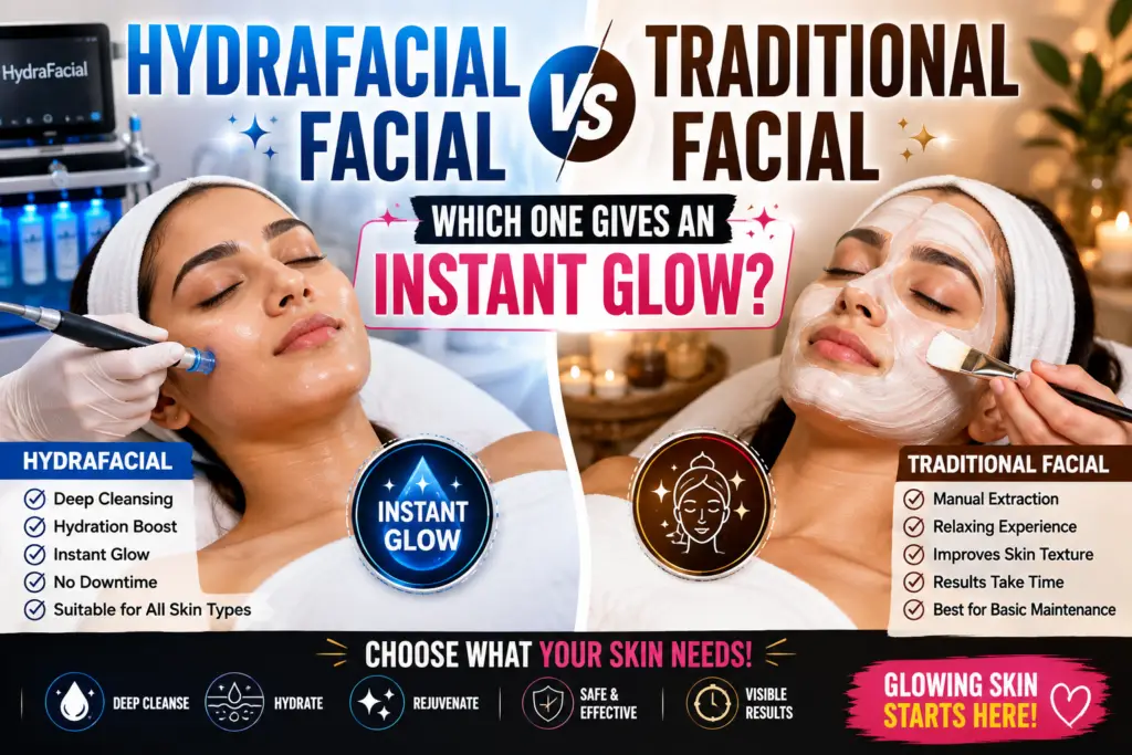 HydraFacial vs Traditional Facial