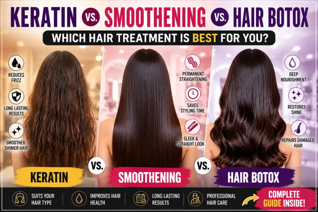 Keratin vs. Smoothening vs. Hair Botox